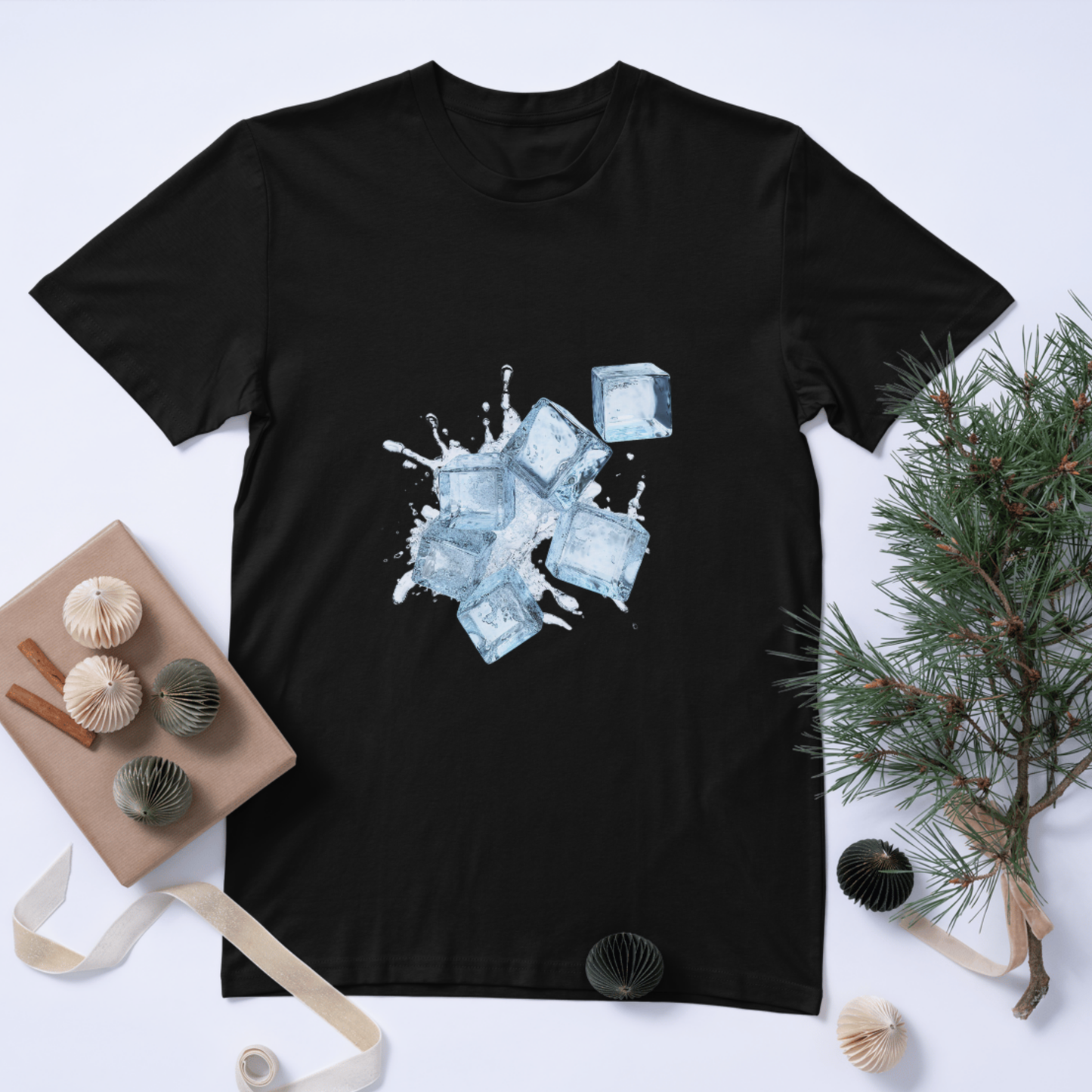 Ice Cube with Sun T-Shirt – Cool & Refreshing Summer Printed T-shirt