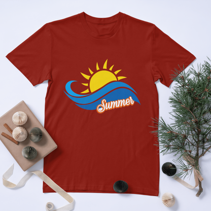 SunSummer with Sun T-Shirt – Vibrant Summer Printed T-shirt