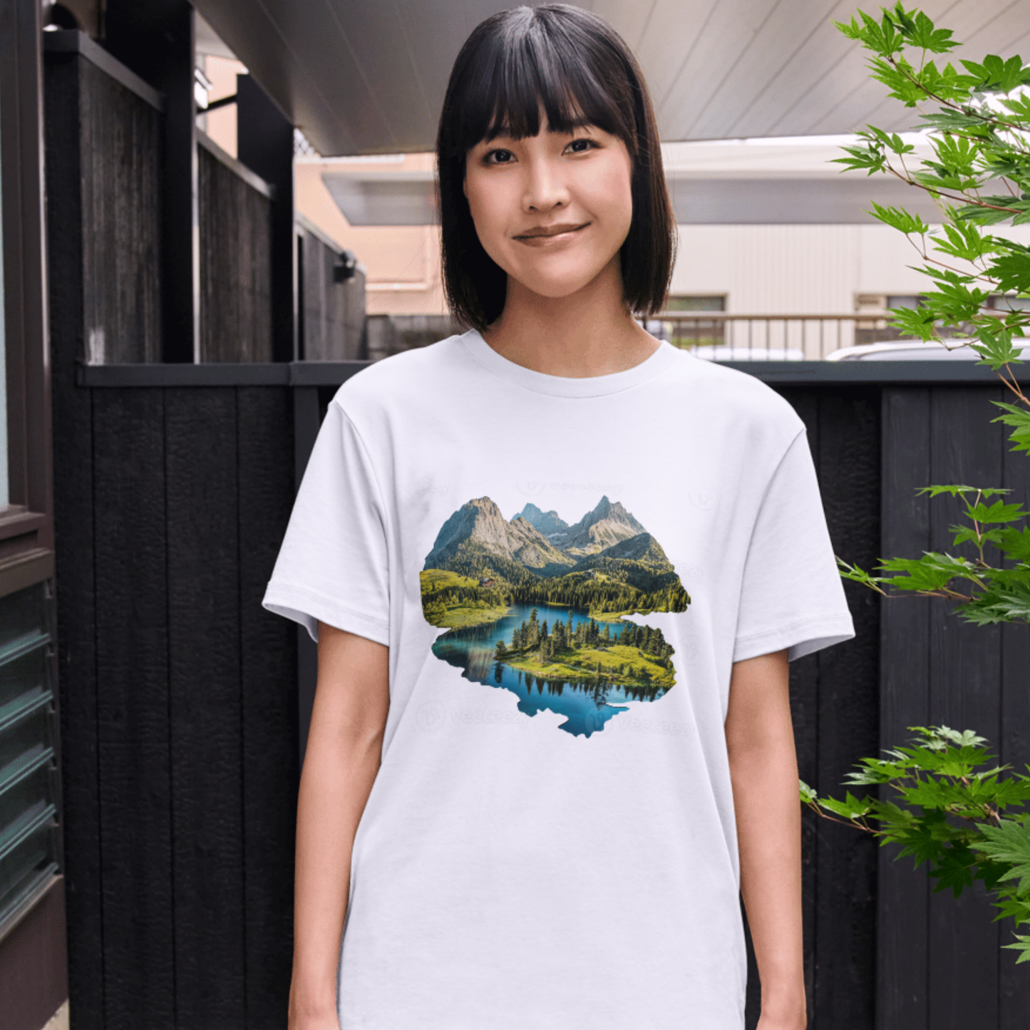 RockRiver with Sun T-Shirt – Bold & Stylish Summer Printed T-Shirt