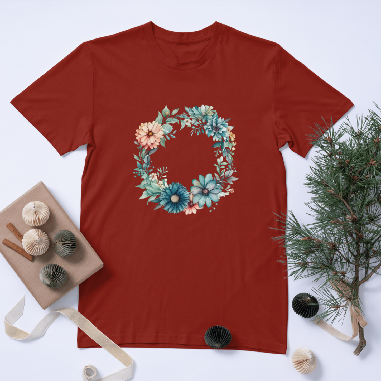 Flower Circle T-Shirt – Stylish Summer Printed T-shirt