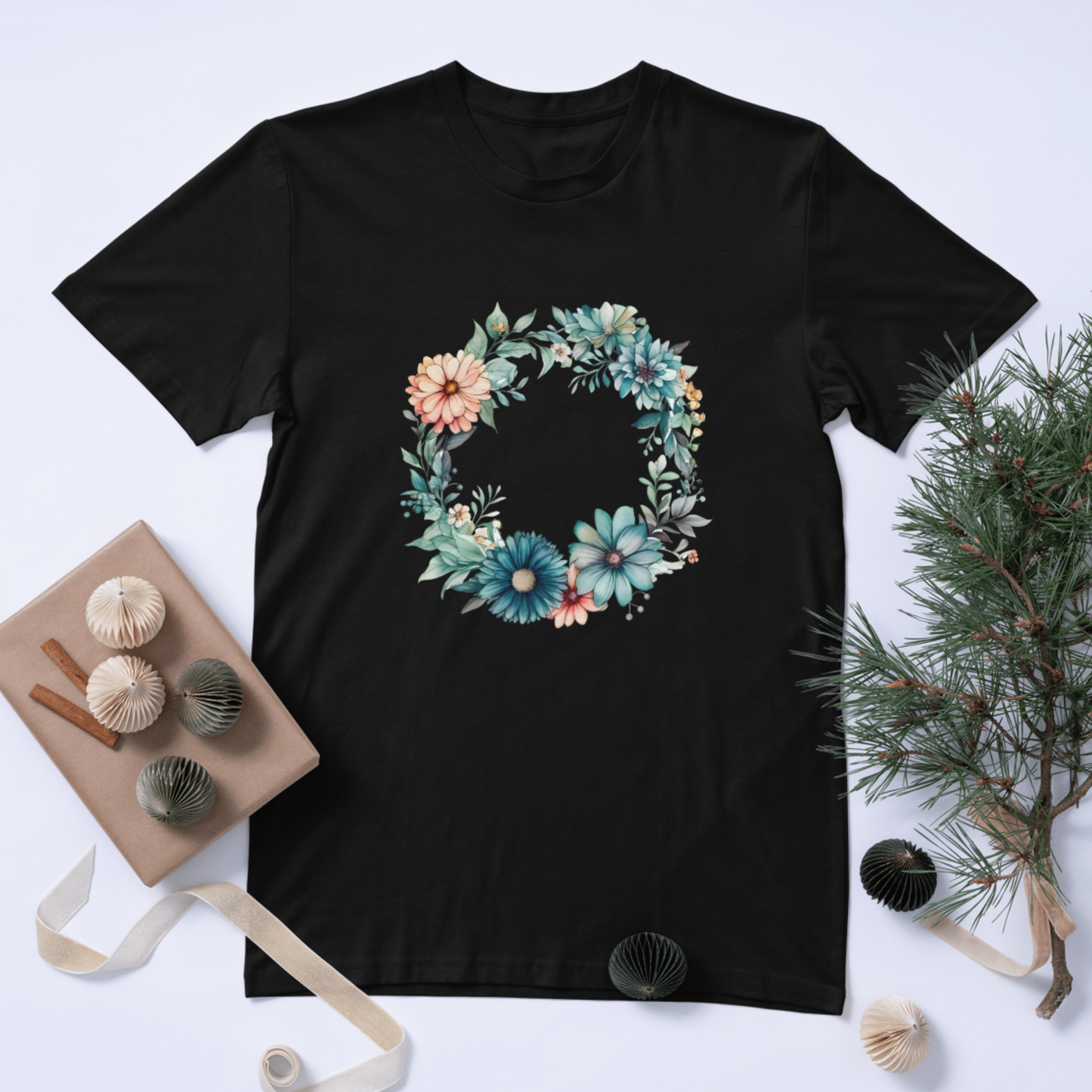 Flower Circle T-Shirt – Stylish Summer Printed T-shirt