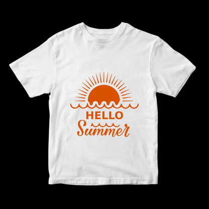 Hello Summer Orange T-Shirt