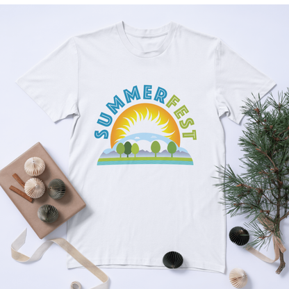 SummerFest with Sun T-Shirt – Trendy Summer Printed T-shirt