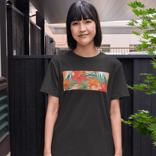 Flower Grass T-Shirt – Trendy Summer Printed Tee