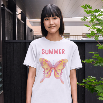 Butterfly Pink Summer T-Shirt