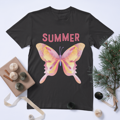 Butterfly Pink Summer T-Shirt