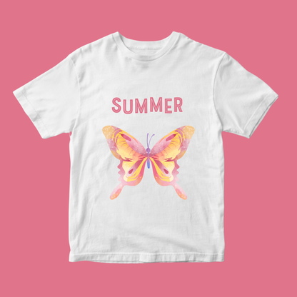 Butterfly Pink Summer T-Shirt