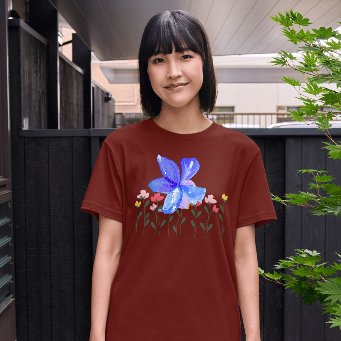 Purple Flower Summer T-Shirt