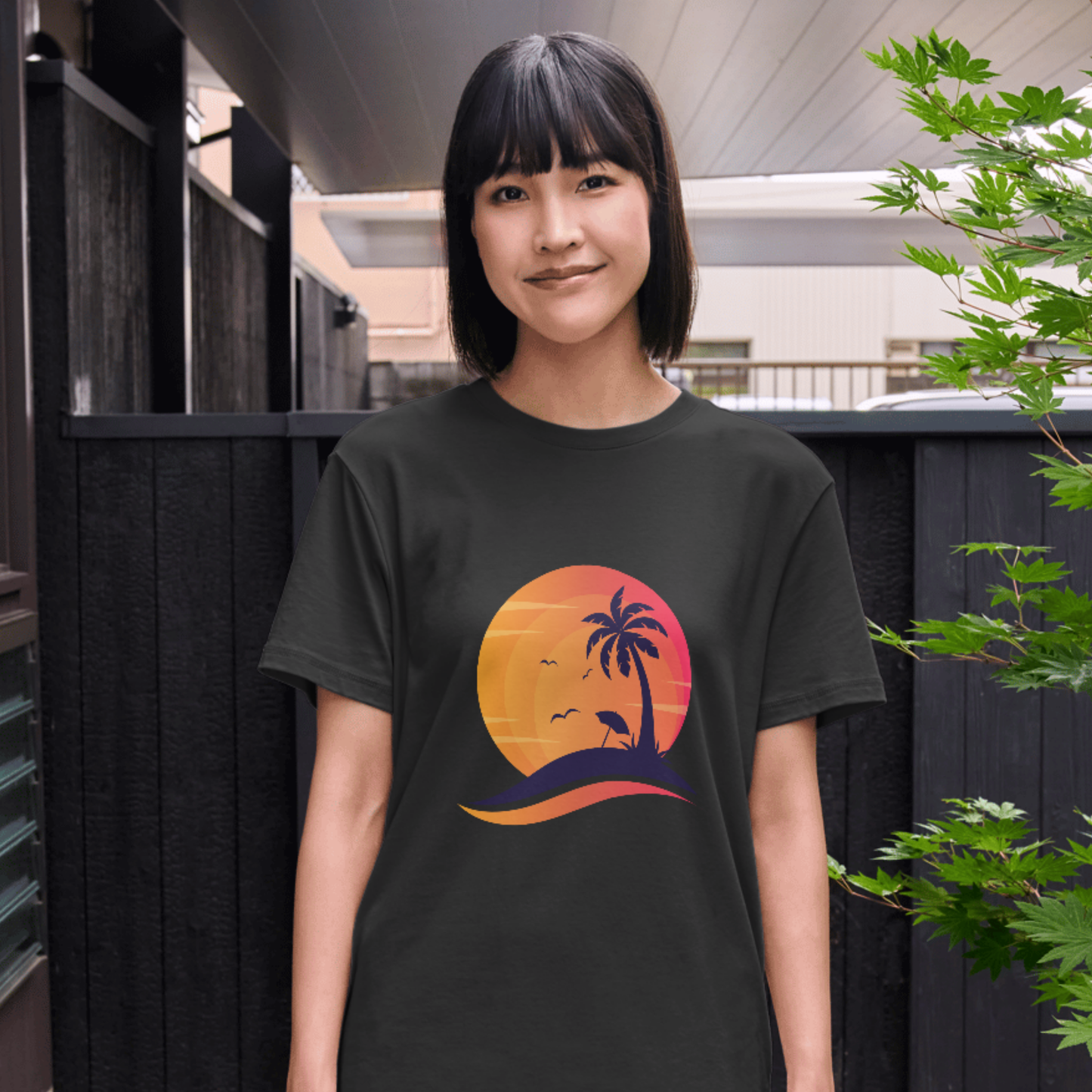 Red Sunset Summer T-shirt