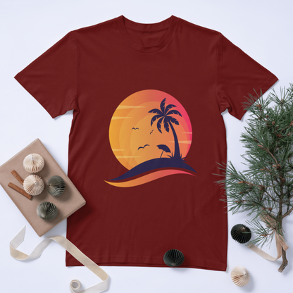 Red Sunset Summer T-shirt