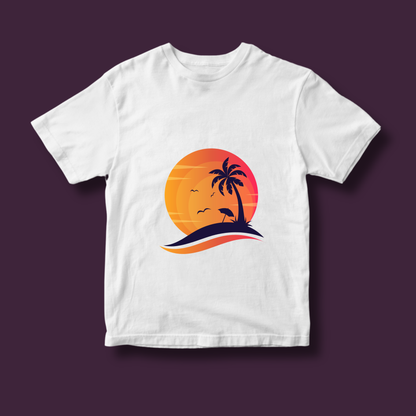 Red Sunset Summer T-shirt