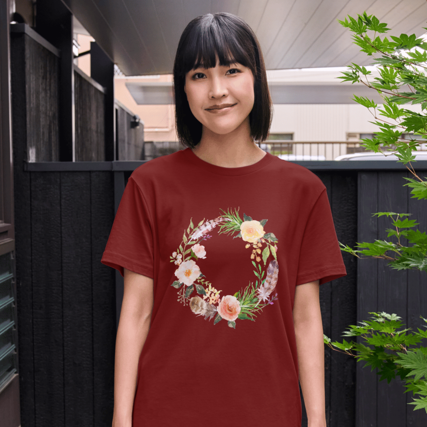 Round Flower Summer T-Shirt