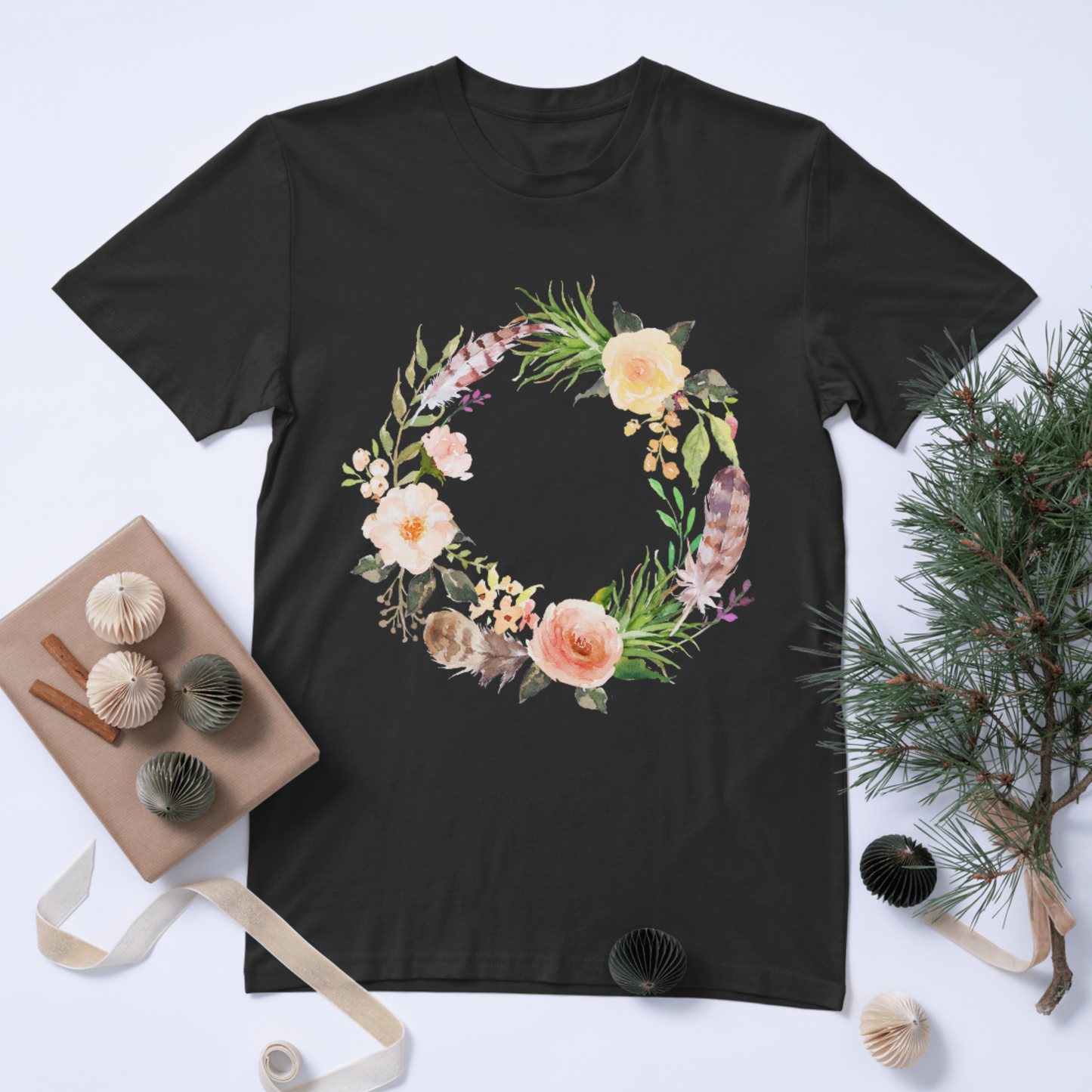 Round Flower Summer T-Shirt