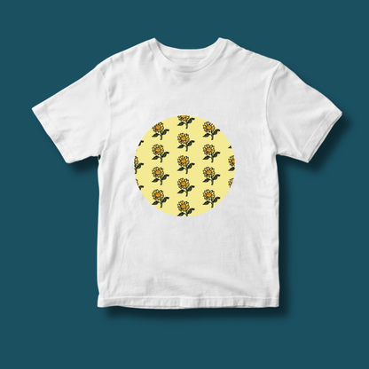 Round Summer Yellow T-shirt